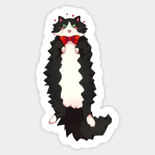 Black and White Cat V.2 Sticker